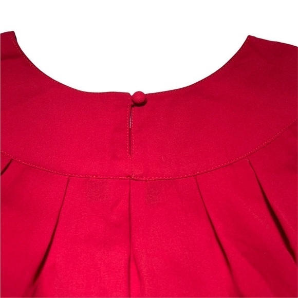 Papermoon Red Cap Sleeve Blouse XS - Picture 6 of 9